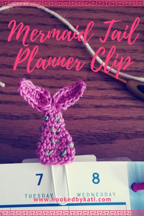 Crochet Pattern Bookmark, Crocheted Bookmarks, Bookmark Paperclip, Diy Clips, Pattern Bookmark, Crochet Mermaid Tail, Ideas For Crochet, Crochet Bookmark, Crochet Mermaid