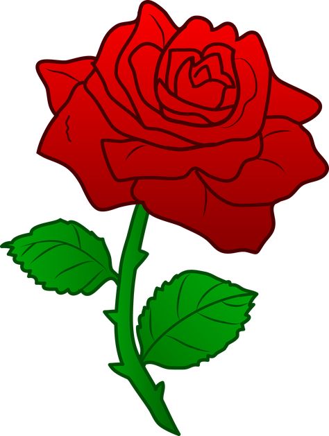 Rose Clip Art, Rosé Cartoon, Cartoon Rose, Rose Clipart, Rose Crafts, Rose Quilt, Free Clipart Images, Beautiful Red Roses, Diy Roses