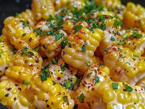 Corn Bites Recipe, Honey Butter Skillet Corn, Tzatziki Chicken, Skillet Corn, Spiced Butter, Buttered Corn, Mama Recipe, Corn Recipes, Honey Butter