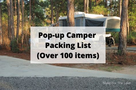 Pop Up Camper Packing List, Camper Packing List, Cool Toasters, Trailer Makeover, Pop Up Tent Trailer, Pop Up Trailer, Camping Cups, Tent Trailer, Popup Camper