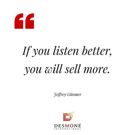 Reposting @desmoneinternational: Make listening a part of your sales and marketing strategy. #marketing #quotes #marketingwithheart #desmoneinternational #smallbusiness #instaquote Sales Manager Quotes, Presentation Quotes, Inspirational Sales Quotes, Business Strategy Quotes, Strategy Quotes, Career Affirmations, Freelancer Tips, 2024 Quotes, Sales Motivation