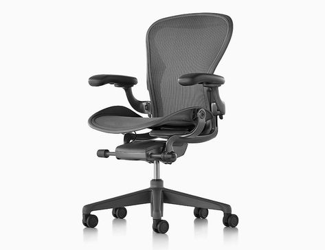 The 14 Best Office Chairs of 2018 • Gear Patrol Herman Miller Office Chair, Herman Miller Aeron, Aeron Chair, Herman Miller Chair, Herman Miller Aeron Chair, Office Chair Without Wheels, Comfortable Office Chair, Best Office Chair, Oversized Chair