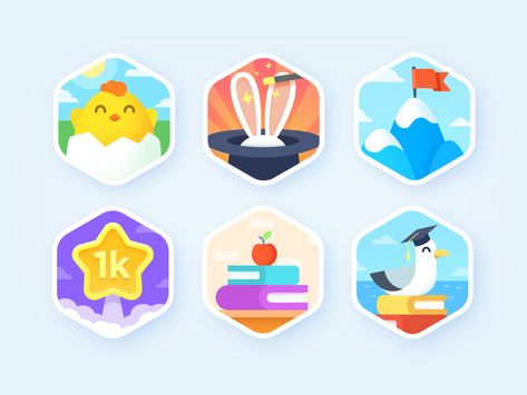 Ahievements by NestStrix on Dribbble App Badges, Vip Kid, Ui Ux 디자인, Badge Icon, Pixel Art Characters, Gaming Banner, Game Interface, Ios Design, Motion Design Animation