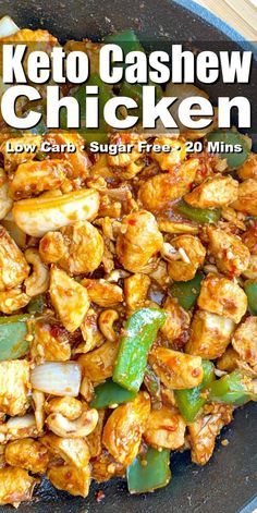 Keto Cashew Chicken, Tartiflette Recipe, Boiled Egg Diet Plan, Low Carb Chicken Recipes, Cashew Chicken, Low Carb Diet Recipes, Healthy Low Carb Recipes, Keto Recipes Dinner, Low Carb Chicken