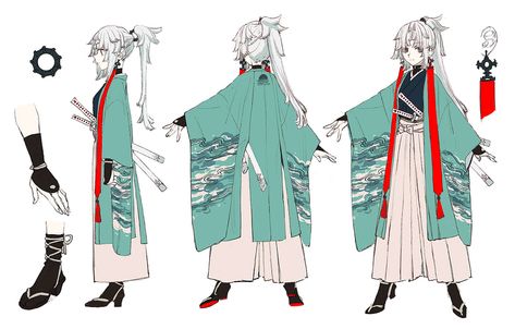 Yui Shousetsu Concept Art - Fate/Samurai Remnant Art Gallery Mongoloid People, Fate Samurai Remnant, Samurai Oc, Samurai Clothes, Fate Samurai, Edo Japan, Samurai Concept, Samurai Clothing, Japanese Traditional Clothing