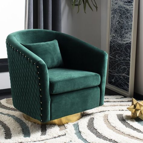 Livingroom Table, Table Wallpaper, Bachelor Pad Decor, Swivel Barrel Chair, Swivel Accent Chair, Black Furniture, Green Chair, Barrel Chair, Bathroom Bedroom