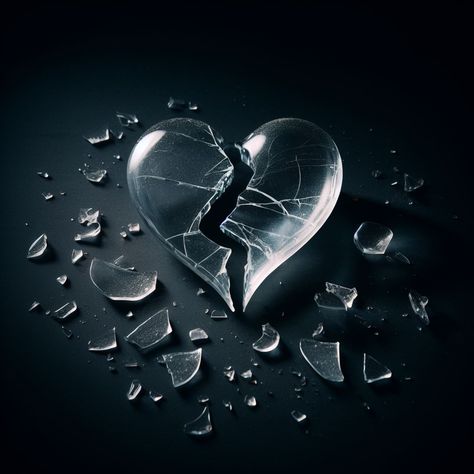 Heart Break Black Aesthetic, Healing Heart Wallpaper, Shattered Glass Heart, Beautiful Darkness, Class Art Projects, Crystal Healing Chart, Shattered Heart, Cute Attitude Quotes, Healing Heart