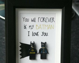 Batman and Catwoman Batwoman Personalised Lego wedding anniversary fathers day romantic quote boyfriend love wife husband dad frame Valentines Romantic Quotes, Personalised Valentines Gifts For Him, Batman Wedding, Lego Wedding, Superman Gifts, Surprise Gifts For Him, Batman Gifts, Frame Birthday, Birthday Presents For Him