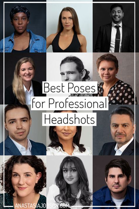 Best Poses for Professional Headshots - Anastasia Jobson Corporate Headshot Poses Women, Headshots For Pastor, Prompts For Headshots, Professional Headshots Poses, Professional Business Headshots Women, Headshots Professional Poses, Headshot Poses Real Estate, Professional Head Shots Woman, Tips For Professional Headshots