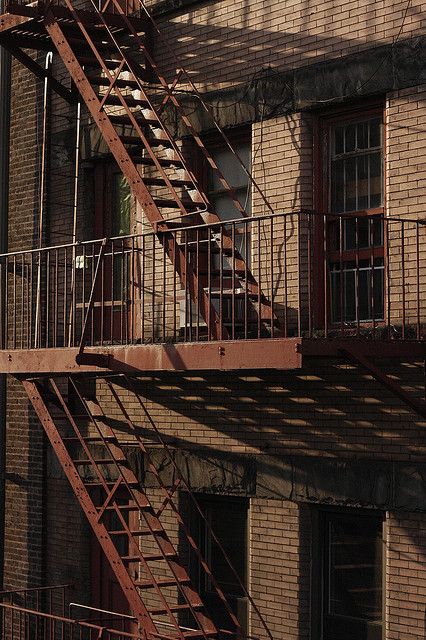 Fire Escape Fire Escape Aesthetic, Escape Aesthetic, Newsies Aesthetic, Fish Oc, Miscellaneous Aesthetic, Aesthetic Fire, The Glass Menagerie, Photo New York, Environment Reference