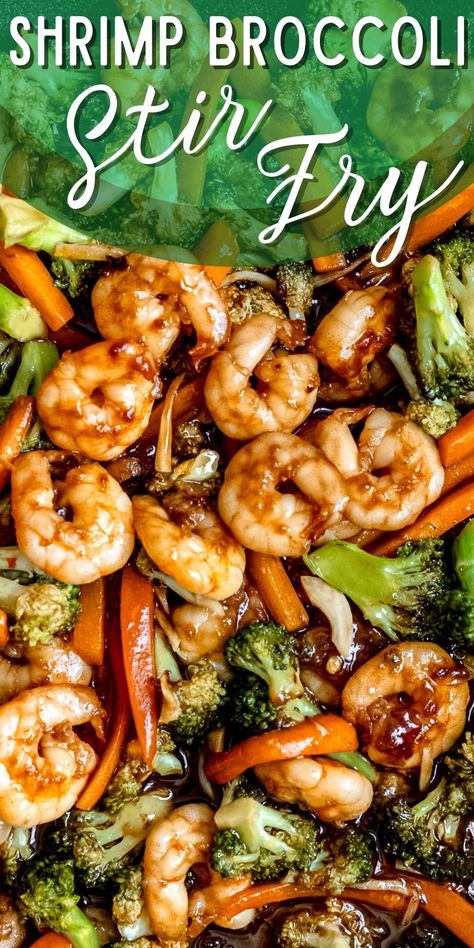 Shrimp Broccoli Stir Fry, Broccoli And Carrots, Seasoned Shrimp, Stir Fry Shrimp Recipes, Easy Stir Fry Recipes, Shrimp And Vegetables, Shrimp And Broccoli, Chinese Cooking Recipes, Broccoli Stir Fry