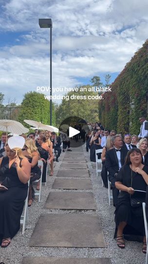 24K views · 111 reactions | This is your sign to have a black dress code for your Wedding! 🖤

Tag someone who would have a black dress code! 

Video @behindthescenessocials | By Wedded WonderlandFacebook All Black Wedding Guest Attire Dress Codes, Black Dresscode Wedding, Wedding Dresscode, Code Video, Dress Code Wedding, All Black Dresses, Dress Attire, Code Black, Guest Attire