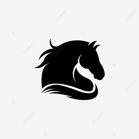 Horse Png Logo, Stallion Logo, Horse Emblem, Horse Symbol, Horse Icon, Head Abstract, Equestrian Logo, Horse Logo Design, Black And White Lion