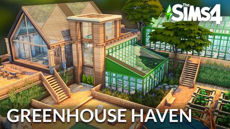 Sims 4 Greenhouse No Cc, Sims 4 Gardener House, The Sims 4 Greenhouse, Sims 4 House With Greenhouse, Sims 4 House Download No Cc, Sims 4 Greenhouse Cc, Sims 4 Greenhouse, Pretty Greenhouse, Sims 4 Eco House