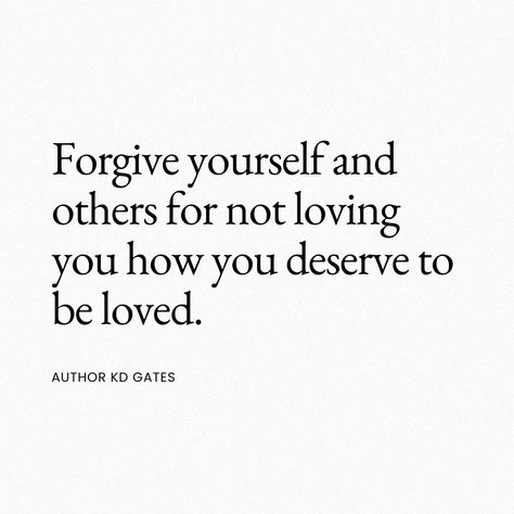 Forgive yourself and others for not loving you how you deserve to be loved. Embrace this powerful message as a daily mantra to empower your path to self-discovery and inner peace. After all, forgiveness isn't just about forgiving others; it's about liberating yourself from the weight of past pain and allowing your heart to heal. And, by releasing expectations and letting go of resentments, you pave the way for a life enriched with genuine self-love and unlimited opportunities. ​ When you let ... Releasing Expectations, Self Forgiveness Quotes, Forgive Yourself Quotes, Forgiving Others, Self Forgiveness, Deserve To Be Loved, Forgive Yourself, Forgiveness Quotes, Daily Mantra