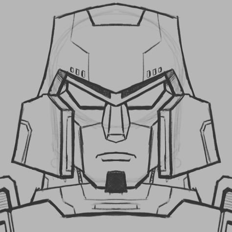 Transformers Drawing Easy, Transformers Drawing, Transformers Megatron, Drawing Easy, Sketches Easy, Sketch Art, Easy Drawings, Transformers, Ipad