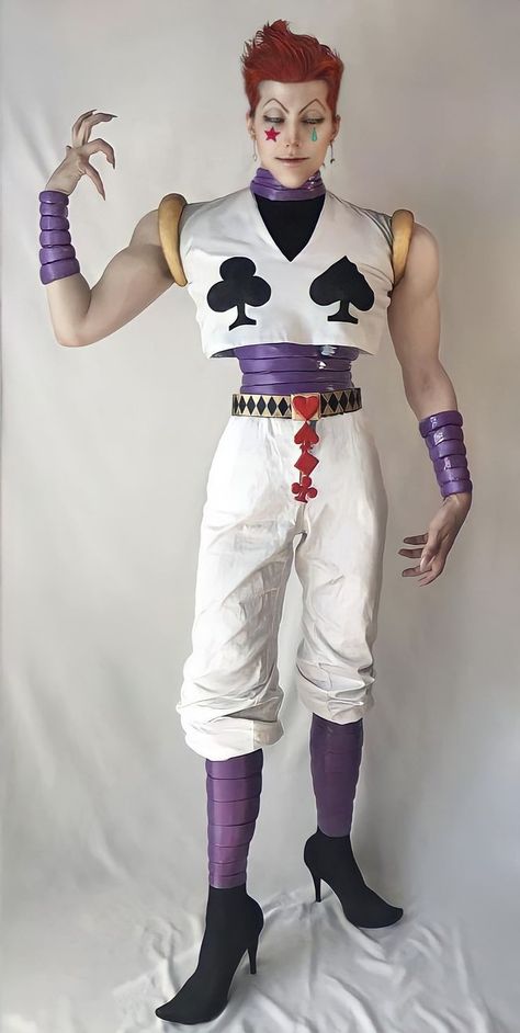 Hisoka Cosplay, Villain Lady, Carla Tsukinami, Gay Costume, Hunterxhunter Hisoka, Anime Cosplay Ideas, Anime Cosplay Makeup, Anime Villians, Hunter Anime