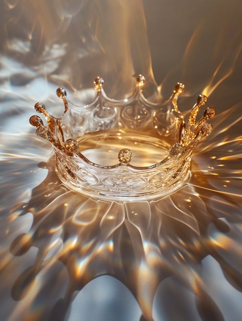 Top view, a crystal crown, shadow, spotlight, golden floating light spots, still life photography --v 6 Crown Shadow, Illusion Photography, Crown Aesthetic, Floating Lights, Golden Crown, Light Spots, Gold Aesthetic, Crystal Crown, Tiaras And Crowns