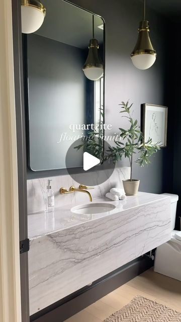 Versatile and Stone on Instagram: "Warmth with a wink! 😉 

Introducing this quartzite vanity that’s inviting, stylish, and adds a touch of luxury to your bathroom." 2024 Kitchen, Pantry, Vanity, Stone, On Instagram, Instagram, Dressing Table