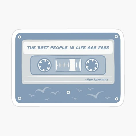 New Romantics - 1989 (Taylor’s Version) lyrics “the people people in life are free” https://www.redbubble.com/i/sticker/The-Best-People-in-Life-are-Free-1989-TV-blue-by-packmancjc/153778038.EJUG5?asc=u Big Reputation, Clear Phone Case Design, 1989 Tv, Preppy Stickers, Taylors Version, Favorite Lyrics, New Romantics, Taylor Swift Pictures, Quote Stickers