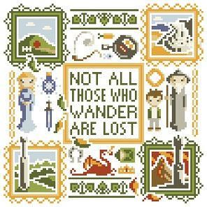 Rings Cross, Geeky Cross Stitch, Geek Crafts, Cross Stitch Bookmarks, Counted Cross Stitch Kits, Cross Stitch Patterns Free, Cross Stitch Charts, Cross Stitch Kits, Counted Cross Stitch Patterns