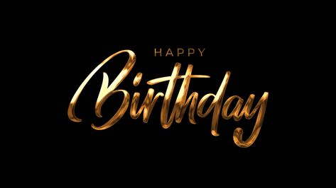 Happy Birthday Text Animation with Gold Liquid Texture Birthday Cake Text, Cake Text, Happy Birthday Invitation Card, Happy Birthday Font, Happy Birthday Typography, Birthday Typography, Liquid Texture, Happy Birthday Black, Happy Birthday Png