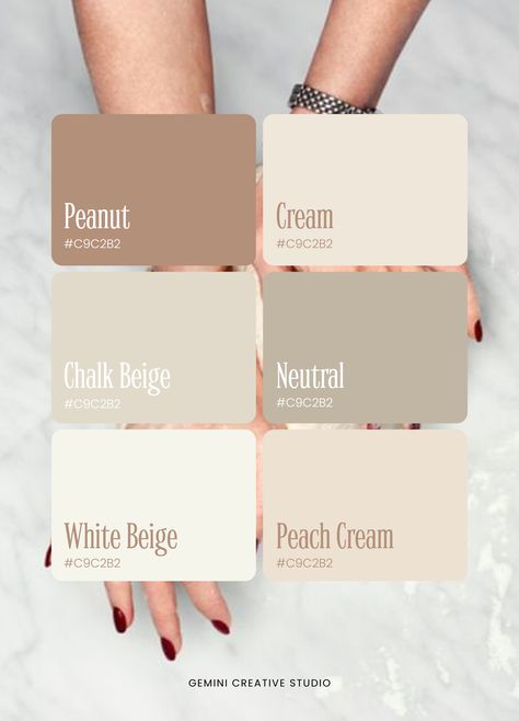 Beige Colours Shades, Canva Beige Color Code, Shades Of Cream Colour, Light Tan Color Palette, Cream Neutral Color Palette, Beige Home Color Palette, Beige Wedding Palette, Beige Cream Color Palette, Beige Neutral Color Palette