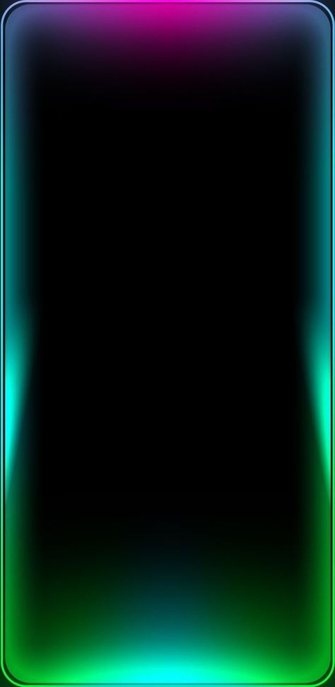 Border Light Wallpaper, Glow Wallpaper, Kawaii Backgrounds, Rainbow Border, Border Wallpaper, Light Wallpaper, Color Wallpaper Iphone, Easter Wallpaper, Black Phone Wallpaper