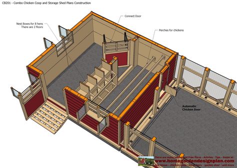 CB201 - Combo Plans - Chicken Coop Plans Construction + Garden Sheds Plans - Storage Sheds Plans Construction CB201 - Combo Plans ... Chicken Coop Blueprints, Portable Chicken Coop, Storage Buildings, Shed Construction, Shed Organization, Coop Design, Chicken Coop Designs, Coop Plans, Storage Shed Plans