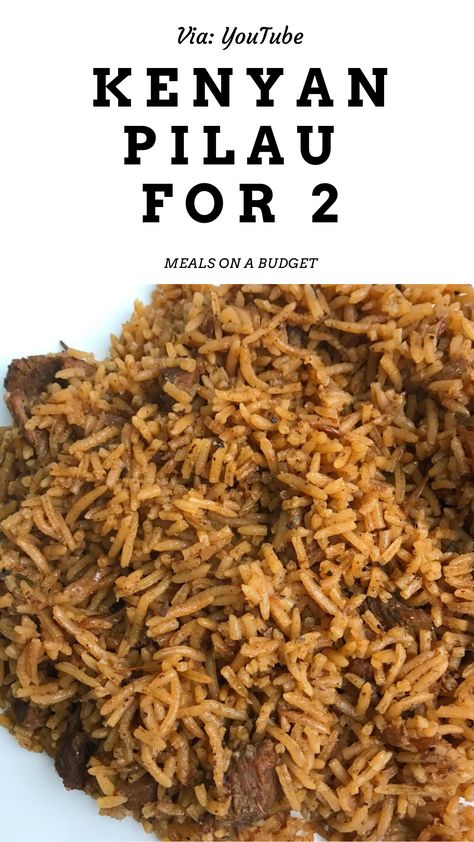 2 People Meals, Kenyan Meals, Office Lunches, Kenyan Food, Meals On A Budget, Office Lunch, Rice Dishes, Budget Meals, Chicken Breast Recipes