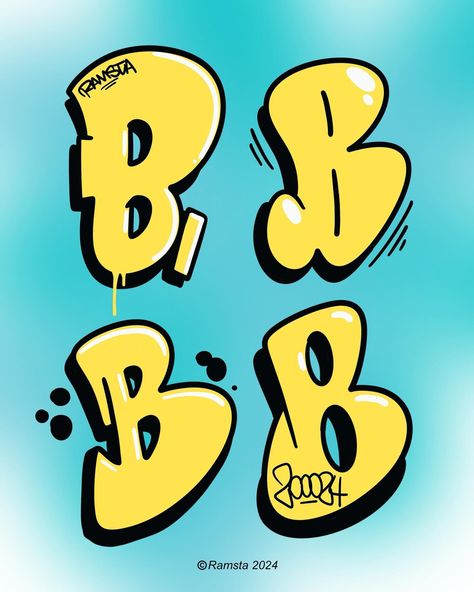 B #mistaramsta #graffiti #alphabet #graffitialphabet Graffiti B, Graffiti Alphabet, Alphabet, Graffiti, Quick Saves