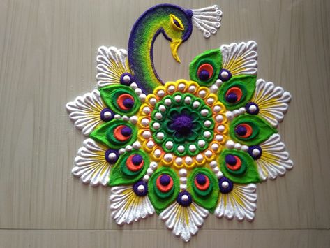 Siddhis rangoli art New Year Rangoli Design 2023 Unique, Rangoli Designs White, Rangoli Designs Latest Unique For Diwali, Modern Rangoli, Attractive Rangoli Designs, Artistic Rangoli, Rangoli Designs Videos, Peacock Rangoli Designs, Ganpati Rangoli