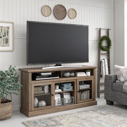 Decor Around Tv, Oak Tv Stand, Design Desks, Sitting Room Decor, Tv Stand Decor, Tv Wall Decor, Living Room Tv Stand, Tv Decor, Living Room Tv