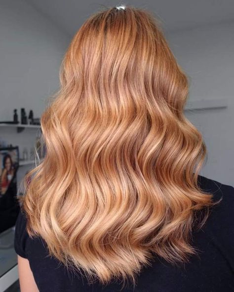 Real Strawberry Blonde Hair, Ginger Blonde Hair Balayage, Ginger Hair With Strawberry Blonde Highlights, Blond Hair With Strawberry Highlights, Strawberry Blonde Balayage On Light Brown Hair, Blond To Auburn Hair, Neutral Ginger Hair, Red To Light Brown Hair, Copper Lowlights On Light Brown Hair