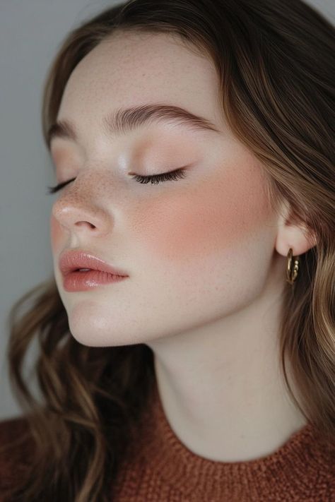 Warm Fall Makeup, Autumn Makeup Looks Natural, Natural Fall Makeup, Autumn Makeup Looks, Fall Makeup Ideas, Eye Makeup Guide, Warm Makeup, Warm Eyeshadow, Fall Eyeshadow