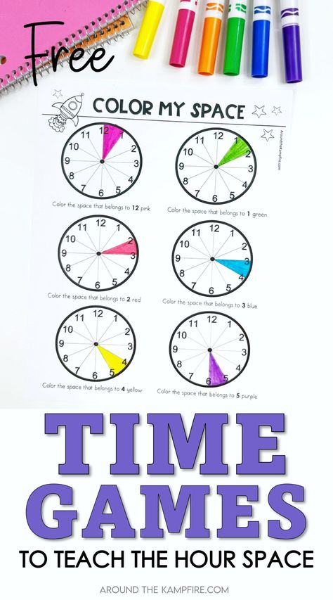 Teaching Time 2nd Grade, Telling Time Lesson, Telling Time Games, Telling Time Activities, Free Math Games, Top Teacher, Time Lessons, Teaching Game, Teaching Time