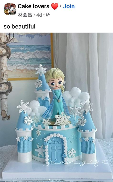 Frozen Cake Designs, Frozen Castle Cake, Mickey Birthday Cakes, Elsa Birthday Cake, Disney Princess Birthday Cakes, Frozen Themed Birthday Cake, Elsa Cake Frozen, Castle Birthday Cakes, Number Birthday Cakes