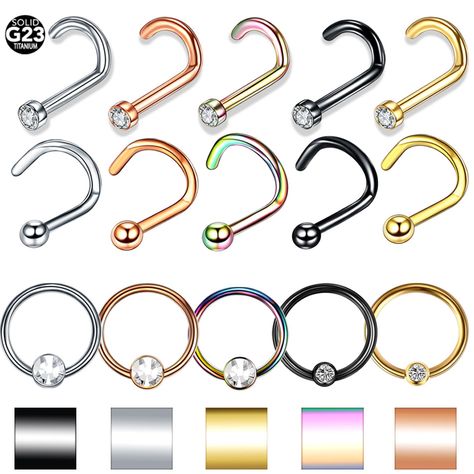 1PC Mix Color Choose Nose Stud Captive Bead Ring Nose Ring Septum Ring Jewelry Ear Cartiage Tragus Nose Ring Septum, Captive Bead Ring, Jewelry Ear, Nose Stud, Mix Color, Beaded Rings, Tragus, Ring Jewelry, Septum Ring