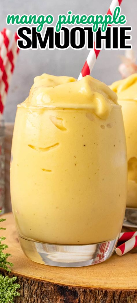 Frozen Mango Smoothie, Mango Frappe, Whipped Drinks, Frozen Fruit Smoothie Recipes, Pineapple Smoothie Recipes, Frozen Fruit Smoothie, Mango Pineapple Smoothie, Mango Smoothie Recipes, Smoothie Recipes With Yogurt