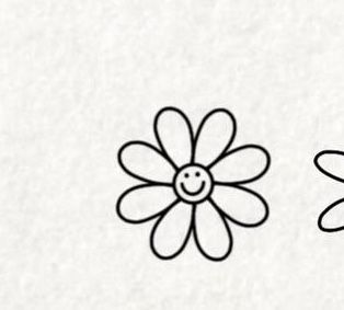 Happy Face Flower Tattoo, Simple Smiley Face Tattoo, Happy Flower Tattoo, Smiling Flower Tattoo, Smiley Daisy Tattoo, Daisy Smiley Face Tattoo, Sun Smile Tattoo, Flower With Smiley Face Tattoo, Silly Flower Tattoo