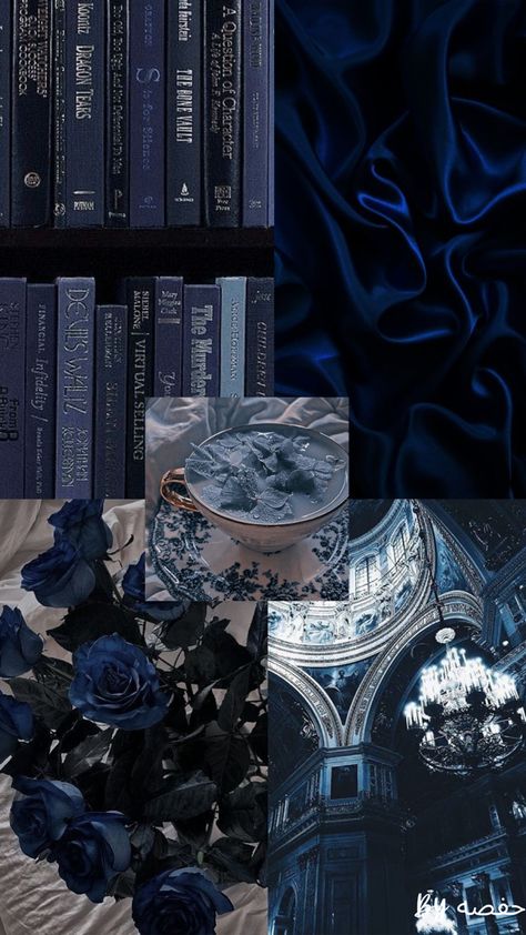 Blue Dark Academia Wallpaper, Knight Blue Aesthetic, Dark Blue Book Aesthetic, Dark Royal Blue Aesthetic, Royal Aesthetic Blue, Blue Writing Aesthetic, Dark Blue Things, Dark Blue Royal Aesthetic, Royal Blue Wallpaper Aesthetic