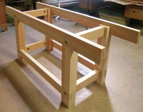 Workbench Plan, Projek Kayu, Diy Bank, Garage Workbench Plans, Canadian Woodworking, Workbench Designs, Workbench Plans Diy, Woodworking Bench Plans, Bank Design