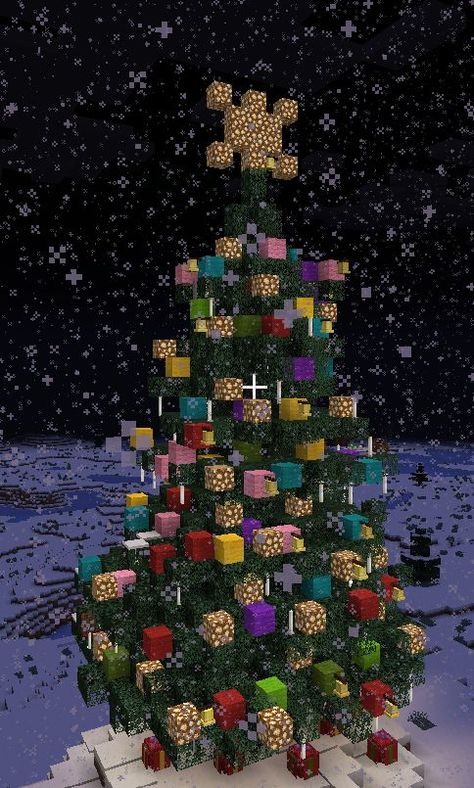 Minecraft Christmas Village, Minecraft Christmas Tree, Minecraft Halloween Ideas, Minecraft Build House, Custom Trees, Minecraft House Decorations, Minecraft Halloween, Minecraft Addons, Minecraft Tree