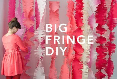 Big Fringe Garland DIY Fringe Diy, Boutique Ideas, Festa Party, Foto Tips, Hanging Decorations, Party Entertainment, E Card, Diy Party Decorations, Party Inspiration