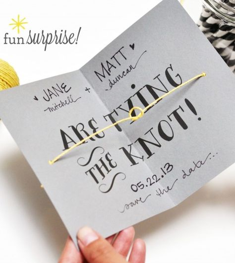 Funny Save The Dates, Tie The Knot Wedding, Free Wedding Planner, Wedding Planner Binder, Creative Wedding Invitations, Free Wedding Printables, Wedding Planner Printables, Trendy Wedding Invitations, Offbeat Bride