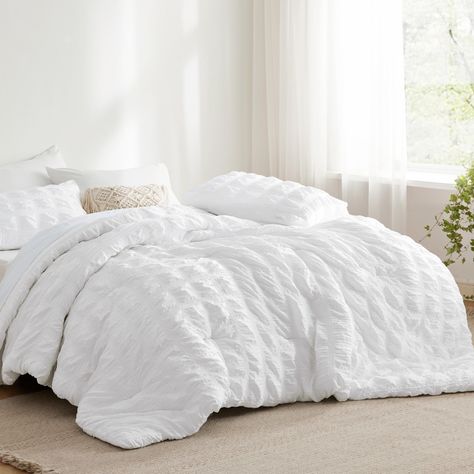 PRICES MAY VARY. Elegant Home Decor: This king size comforter set combines the exquisite seersucker craft with a plaid pattern, bringing a touch of sophisticated style to any sleeping space. Give the gift of elegant coziness to your loved ones, whether it’s for Mother’s Day, Women's Day, Christmas, or just to show you care. Cloud-like Warmth: Featuring Bedsure's thoroughly tested microfiber filling blend, this bedding comforter set maintains the perfect balance between weight and warmth, creatin Seersucker Bedding, Full Size Comforter Sets, Full Size Comforter, Queen Size Comforter Sets, King Size Comforter Sets, Queen Size Comforter, King Size Comforters, Down Alternative Comforter, Twin Comforter Sets