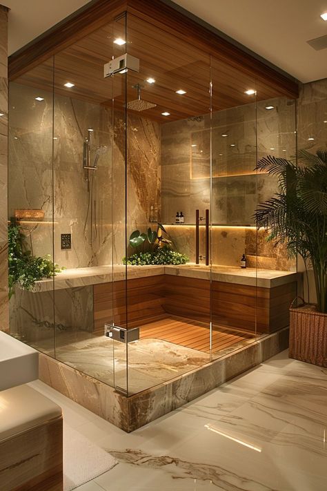 29 Futuristic Bathroom Ideas for a Sleek and Modern Space 24 Steam Showers Bathroom Master Bath, Futuristic Bathroom, Wall Panel Design, Luxury Shower, Bathroom Design Luxury, Dream Bathrooms, House Bathroom, Junior High, Modern Spaces