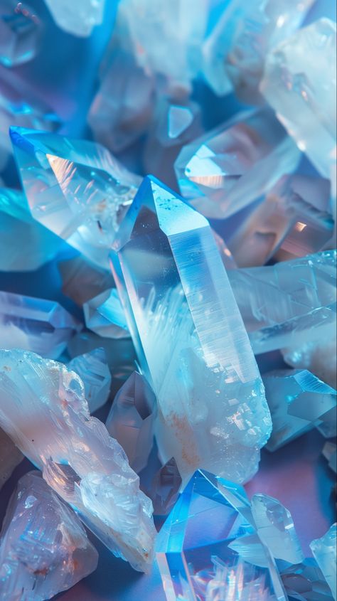 Blue Crystal Aesthetic, Blue Crystals Aesthetic, Crystals Aesthetic Wallpaper, Sapphire Aesthetic, Gems Aesthetic, Gemstone Wallpaper, Diamond Aesthetic, Crystal Wallpaper, Iphone Wallpaper Texture