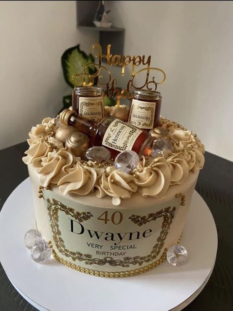 Hennessy Birthday Cakes For Men, Alcohol Birthday Cake, Hennessy Cake, Basketball Birthday Cake, Liquor Cake, Alcohol Cake, Birthday Party Snacks, Birthday Cake For Him, 21st Birthday Cakes