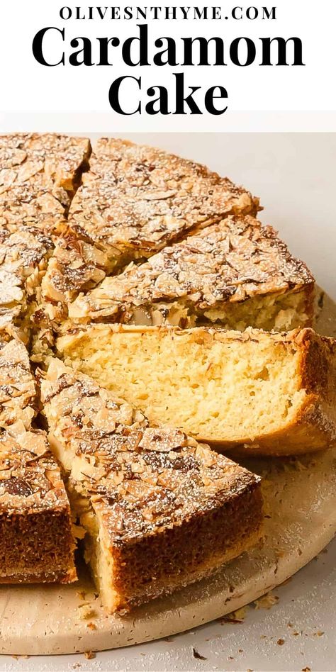 Baking With Cardamom, Seed Cake Recipe English, Gluten Free Cardamom Cake, Almond Cardamom Cake, Swedish Cardamom Cake, Quick Easy Cakes, Swedish Cake Recipes, Cardamom Recipes Baking, Date And Walnut Cake Recipes